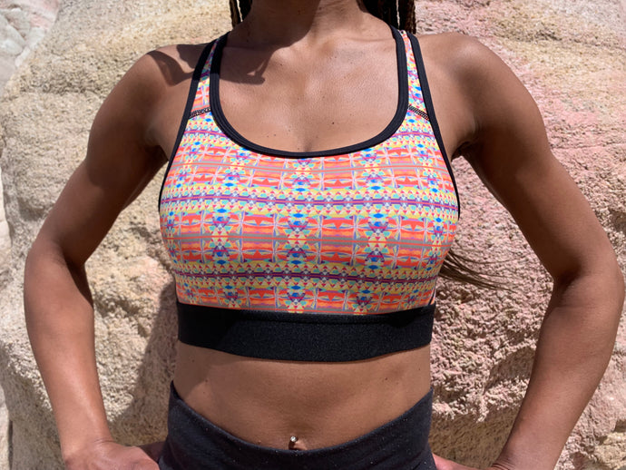 colorful sports bra